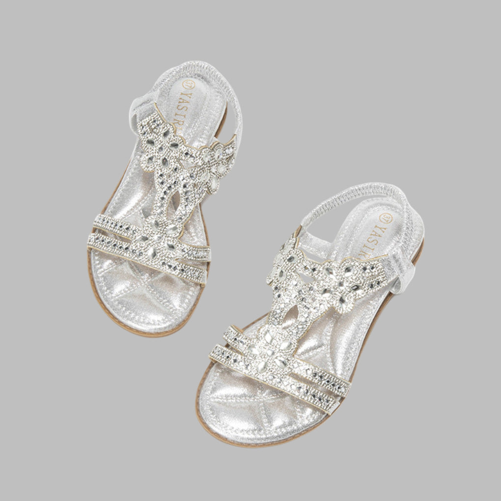 Serene Holloway | Boho Style Crystal Sandals