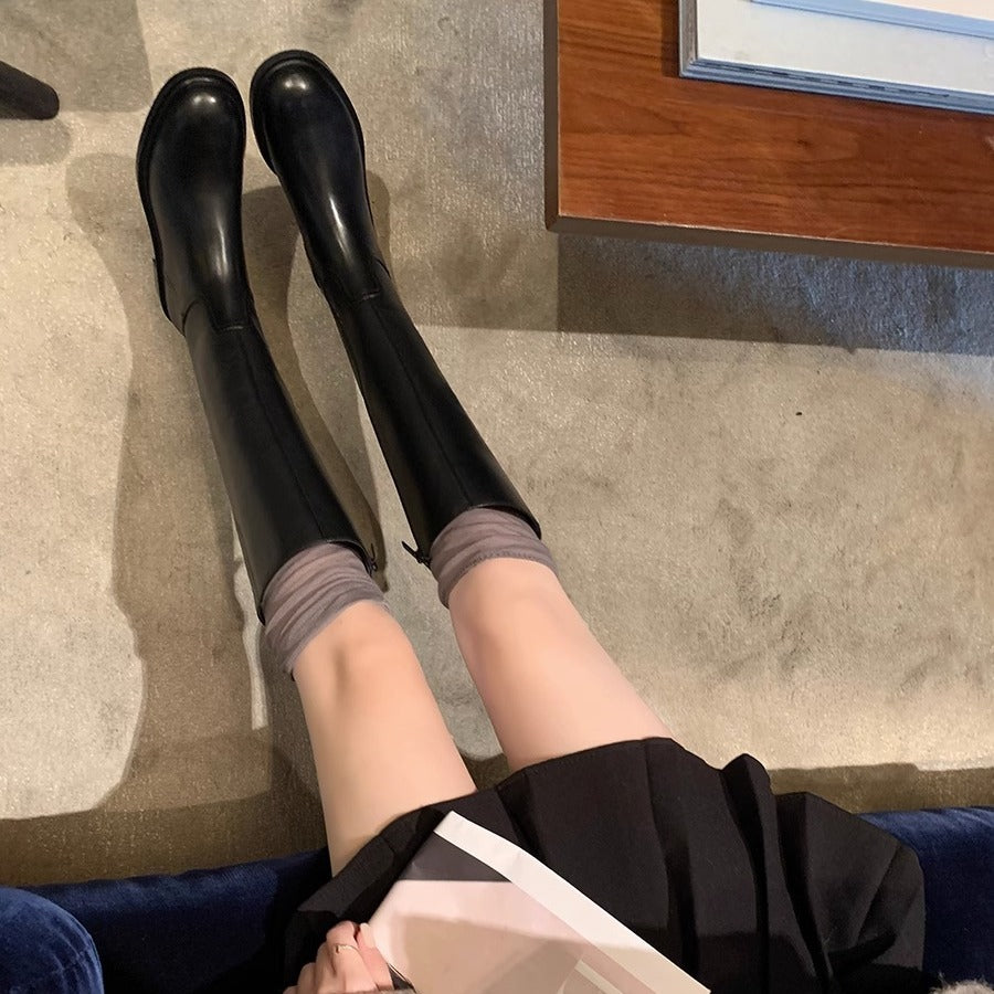 Alice Roberts | Knee-High Leather Riding Boots