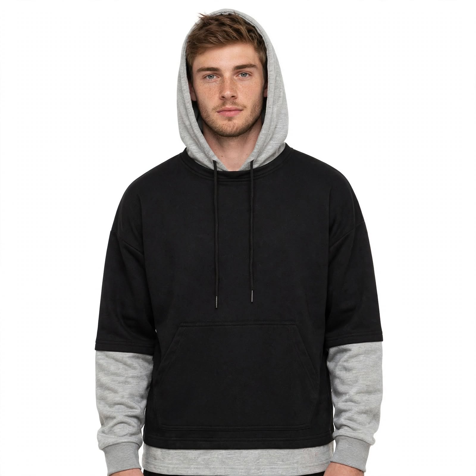 Rhys Hamilton | Layered Colourblock Hoodie