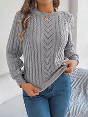 Eleanor Davies | Cable-Knit Textured Sweater