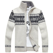 Edward Cooper | Snowflake Knitted Zip Cardigan