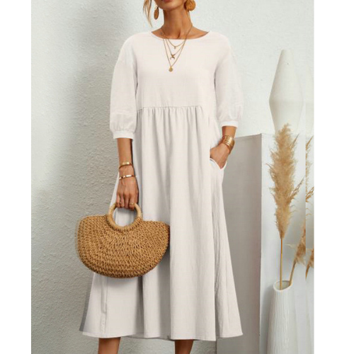 Grace Fairchild | Puff Sleeve Midi Dress