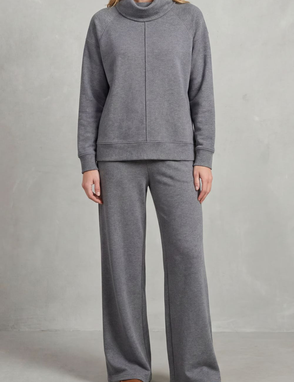 Tabitha Langford | Luverra Knit Lounge Set – Turtleneck & Wide-Leg Trousers