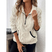 Rosie Thompson | Quarter-Zip Plush Fleece Pullover