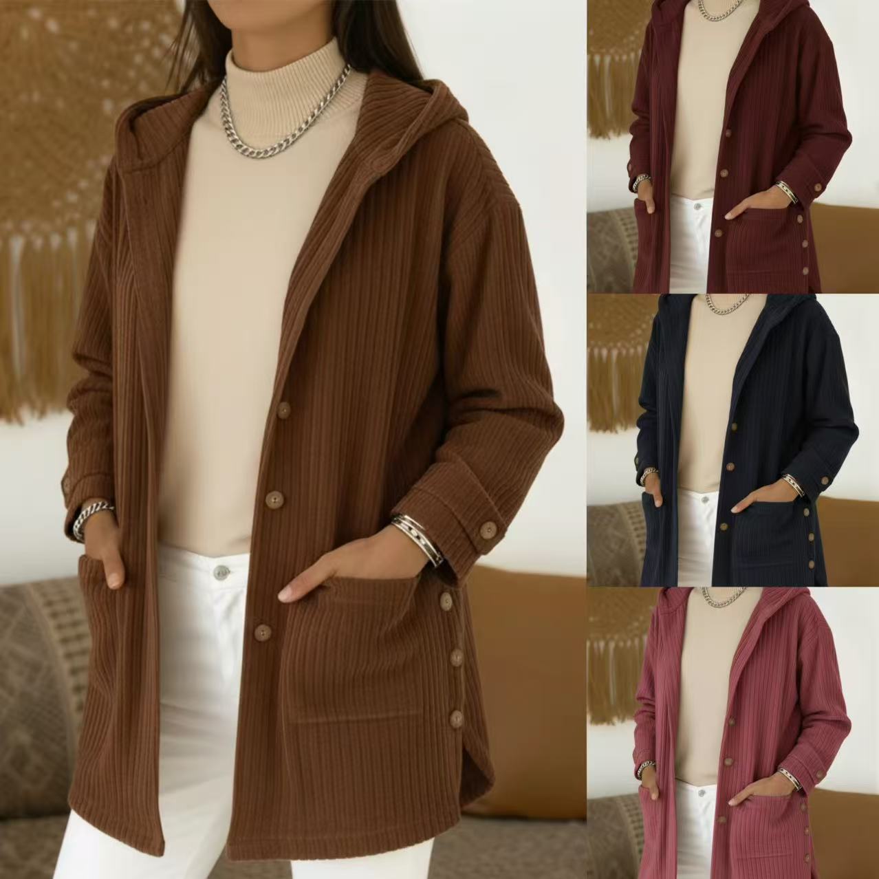 Eleanor Scott | Hooded Corduroy Jacket