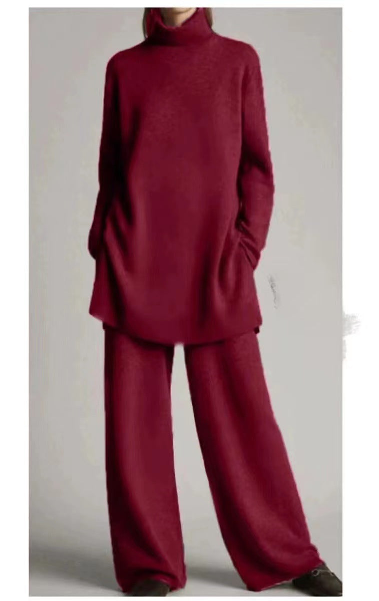 Matilda Sinclair | Ribbed Turtleneck Knit Co-Ord Set