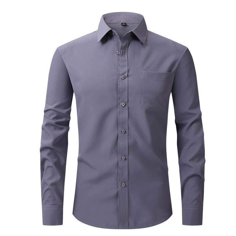 Sebastian Laurent | Chemise habillée classique pour homme | Essentiel Blanc ajusté