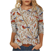 Rosie Fairbank | T-shirt z kwiatowym nadrukiem 3D