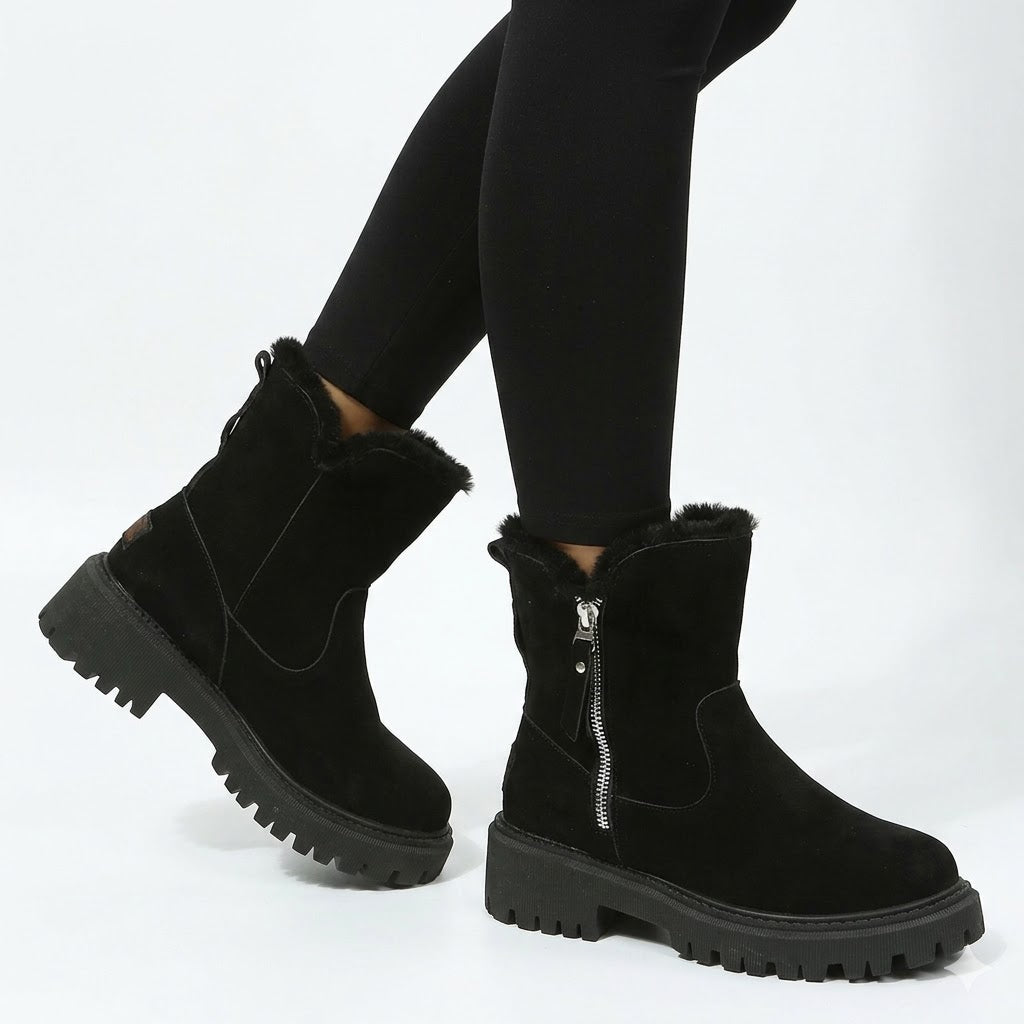 Sophie Bellamy | Bottes d’hiver en fausse fourrure – Le luxe chaleureux au quotidien