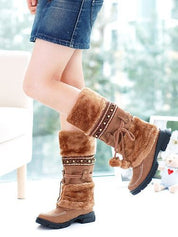 Olivia Taylor | Fur-Trim Snow Boots