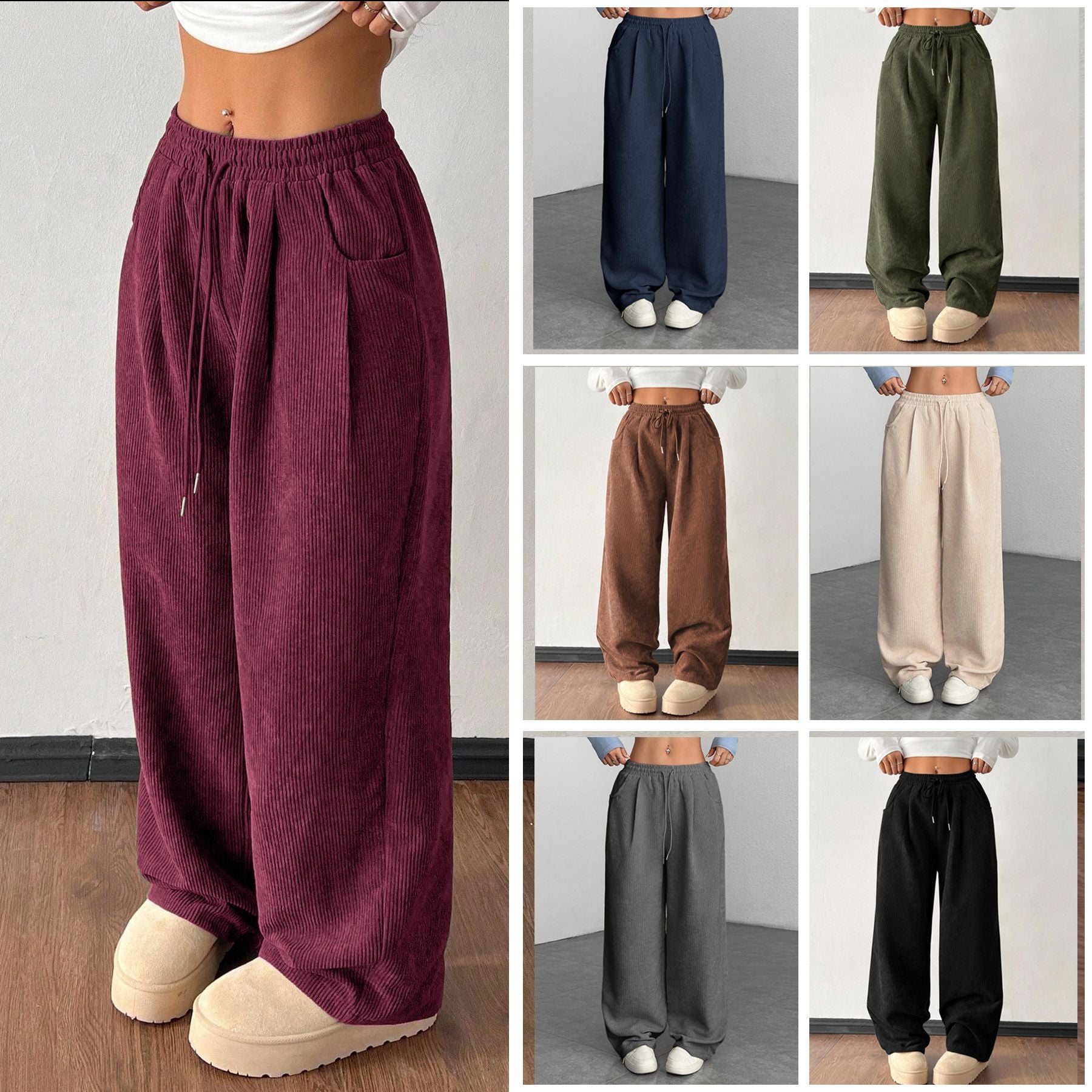 Florence Baker | Corduroy Wide-Leg Pants