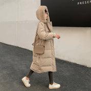 Phoebe Sinclair | Veste doudoune longue à col en fourrure