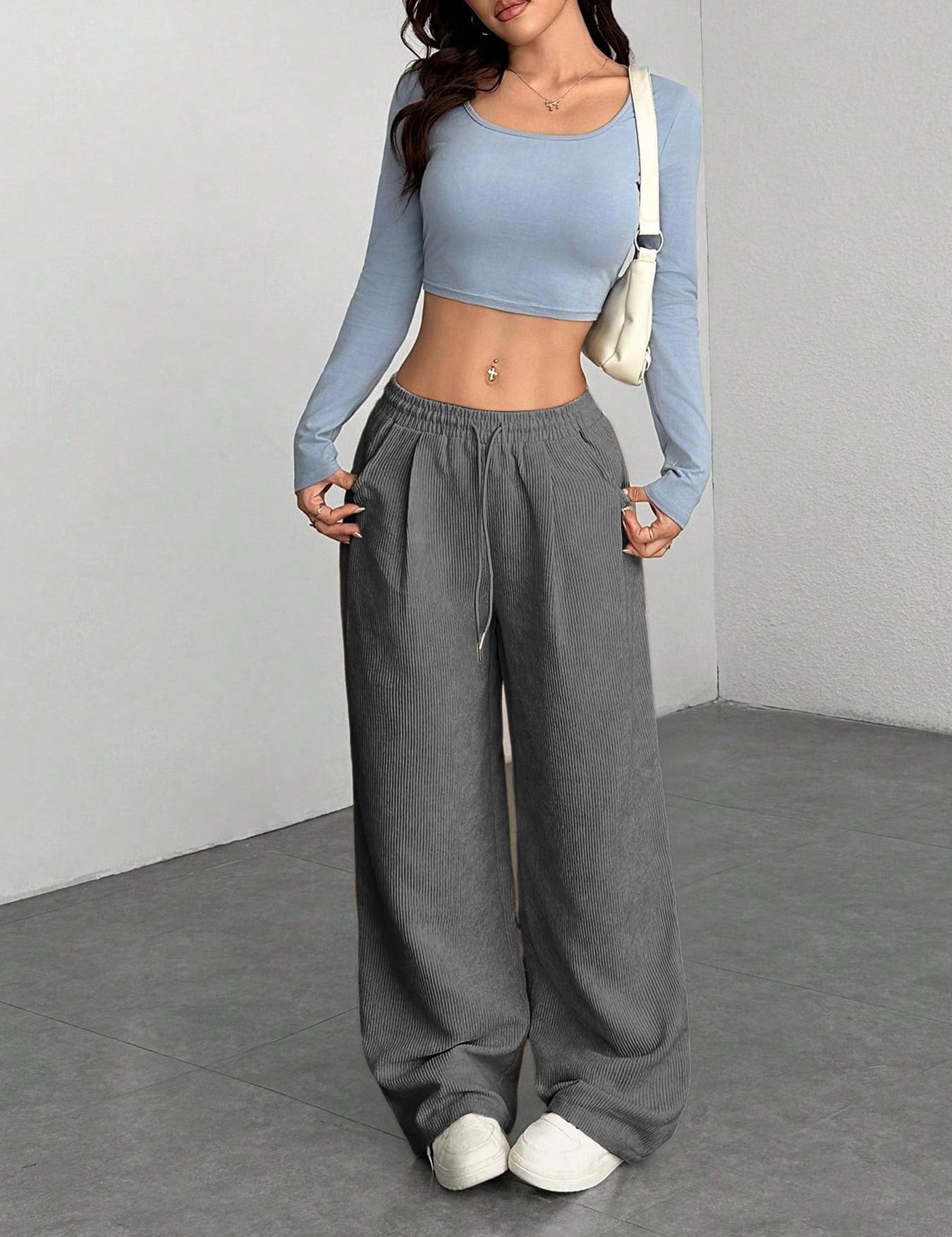 Florence Baker | Corduroy Wide-Leg Pants