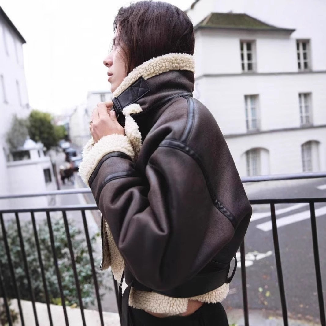 Verity Clarke | Shearling Aviator Jacket