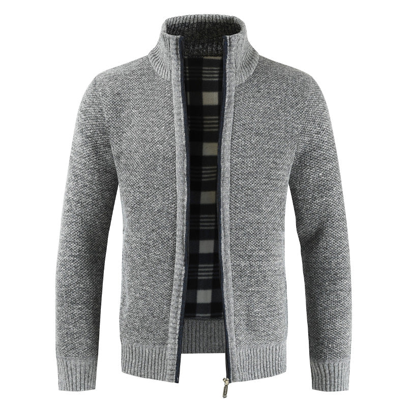 Clive Bannister | Fleece-Lined Zip Sweater With Stand Collar