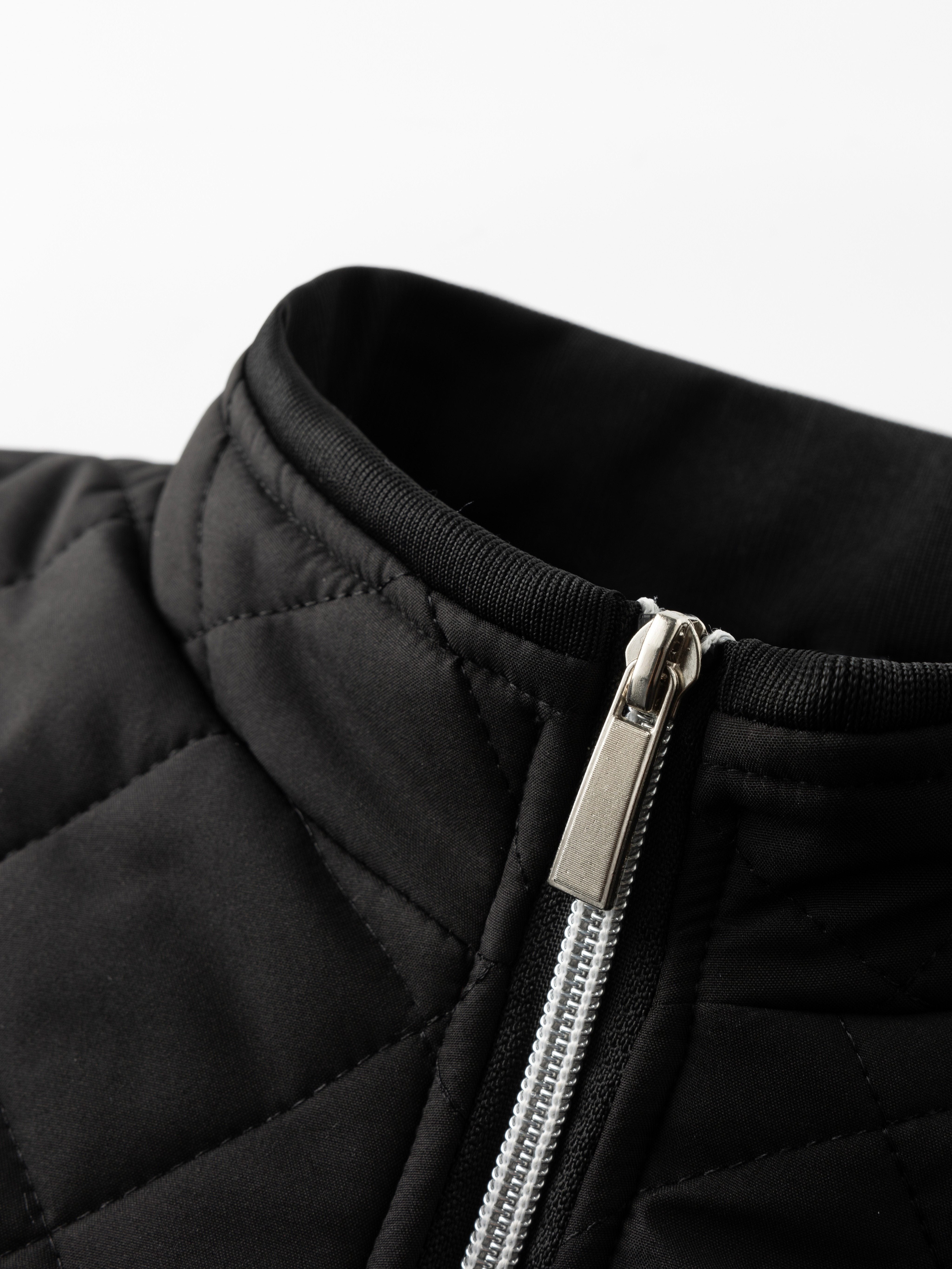 Reuben Walker | Quilted Bomber Jacket with Fleece Lining