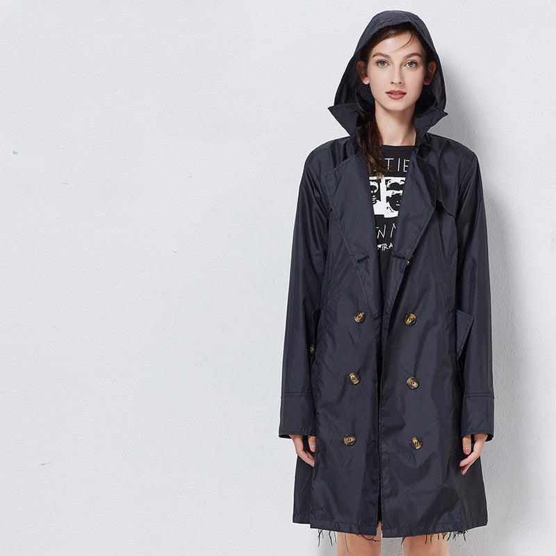 Harriet Clarke | Trench-coat à capuche vichy avec ceinture