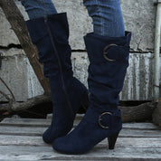 Beatrice Turner | Bottes montantes à boucle en daim