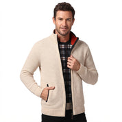 Clive Bannister | Fleece-Lined Zip Sweater With Stand Collar