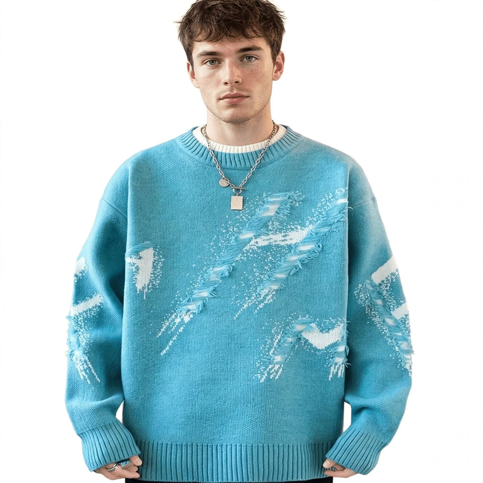 Desmond Fairweather | Distressed Knit Sweater