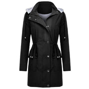 Arabella Scott | Imperméable coupe-vent à capuche avec taille à cordon de serrage