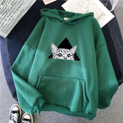 Florence Sedgwick | Cat Print Oversized Hoodie