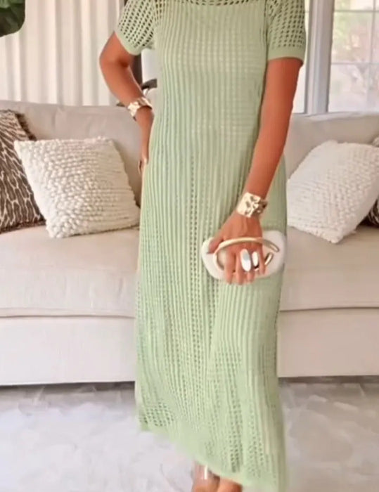 Tabitha Green | Crochet Knit Maxi Dress