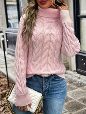 Fenella Sutherland | Cozy Cable-Knit Turtleneck Sweater