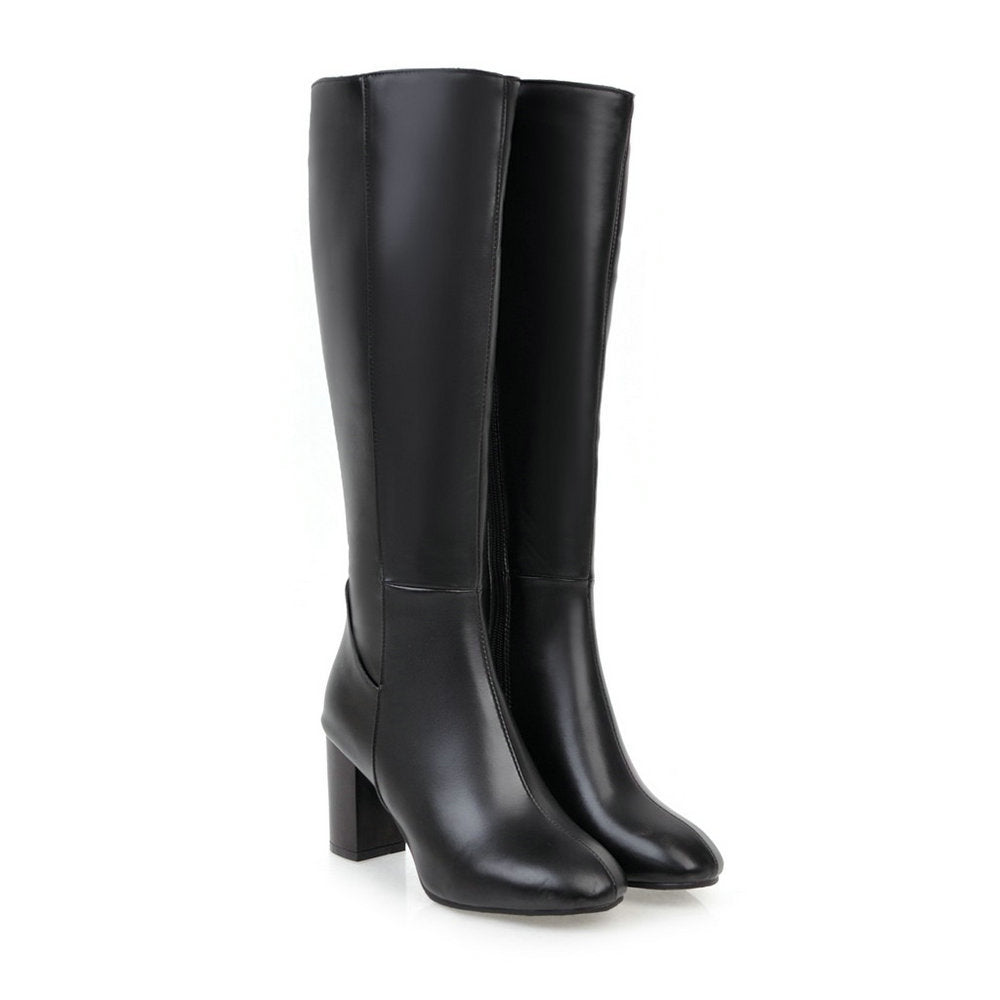 Edith Vert | Bottes montantes à talon bloc