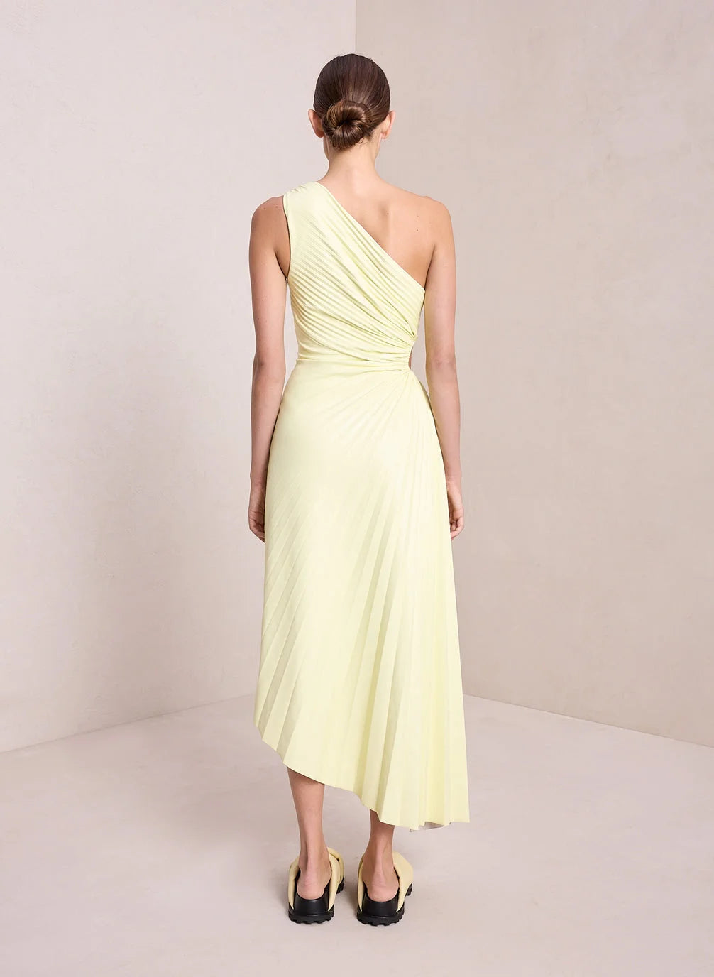 Seraphina Laurent | Pleated One-Shoulder Maxi Dress