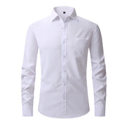 Sebastian Laurent | Chemise habillée classique pour homme | Essentiel Blanc ajusté
