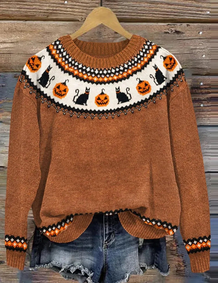 Sylvia Ashdown | Apple Fair Isle Knit Sweater
