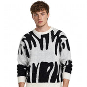 Duncan Davies | Oversized Graffiti Print Sweater For Men