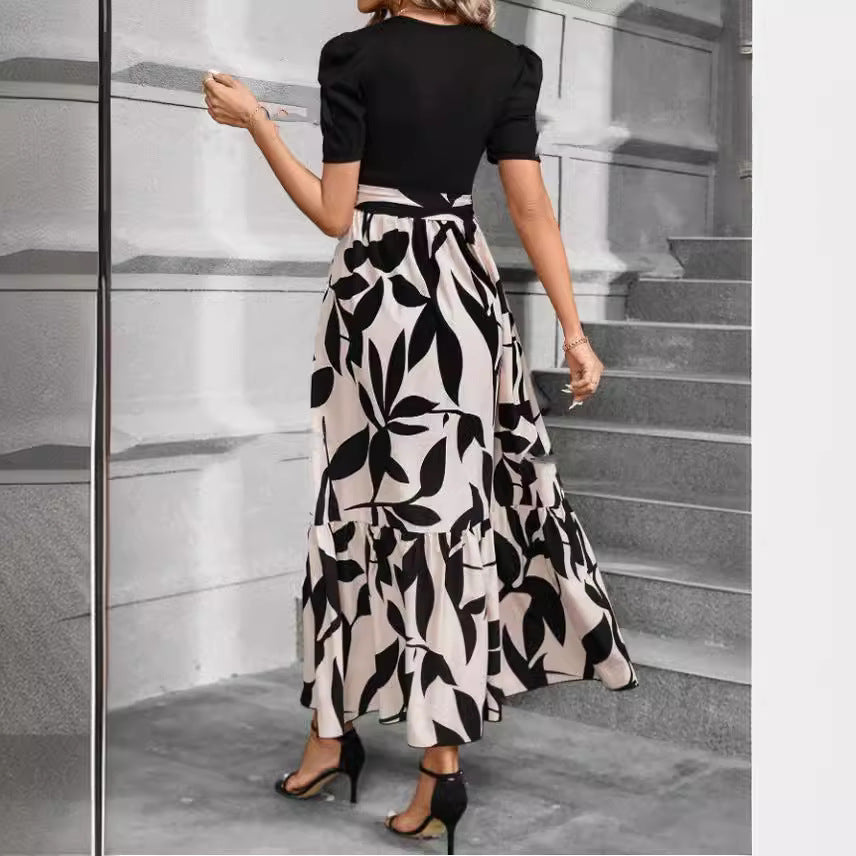 Cordelia Ashby | Robe midi à col rond et imprimé floral