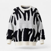 Duncan Davies | Oversized Graffiti Print Sweater For Men