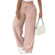 Poppy Hill | Wide-Leg Drawstring Trousers with Pintuck Detail