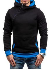 Percy Duffield | Oblique Zip Hoodie For Men