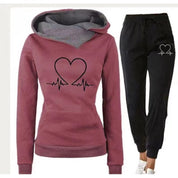 Grace Sullivan | Love Heart Print Tracksuit Set