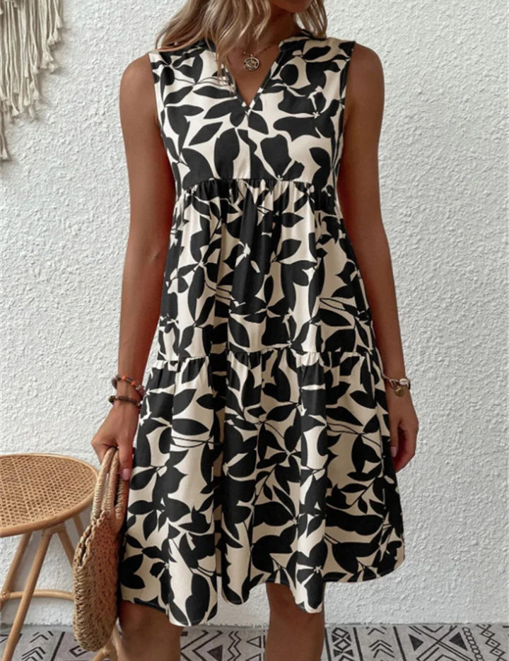Alice Thompson | Floral Tiered A-Line Midi Dress