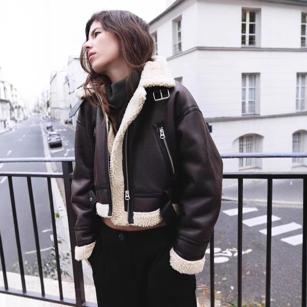 Verity Clarke | Shearling Aviator Jacket