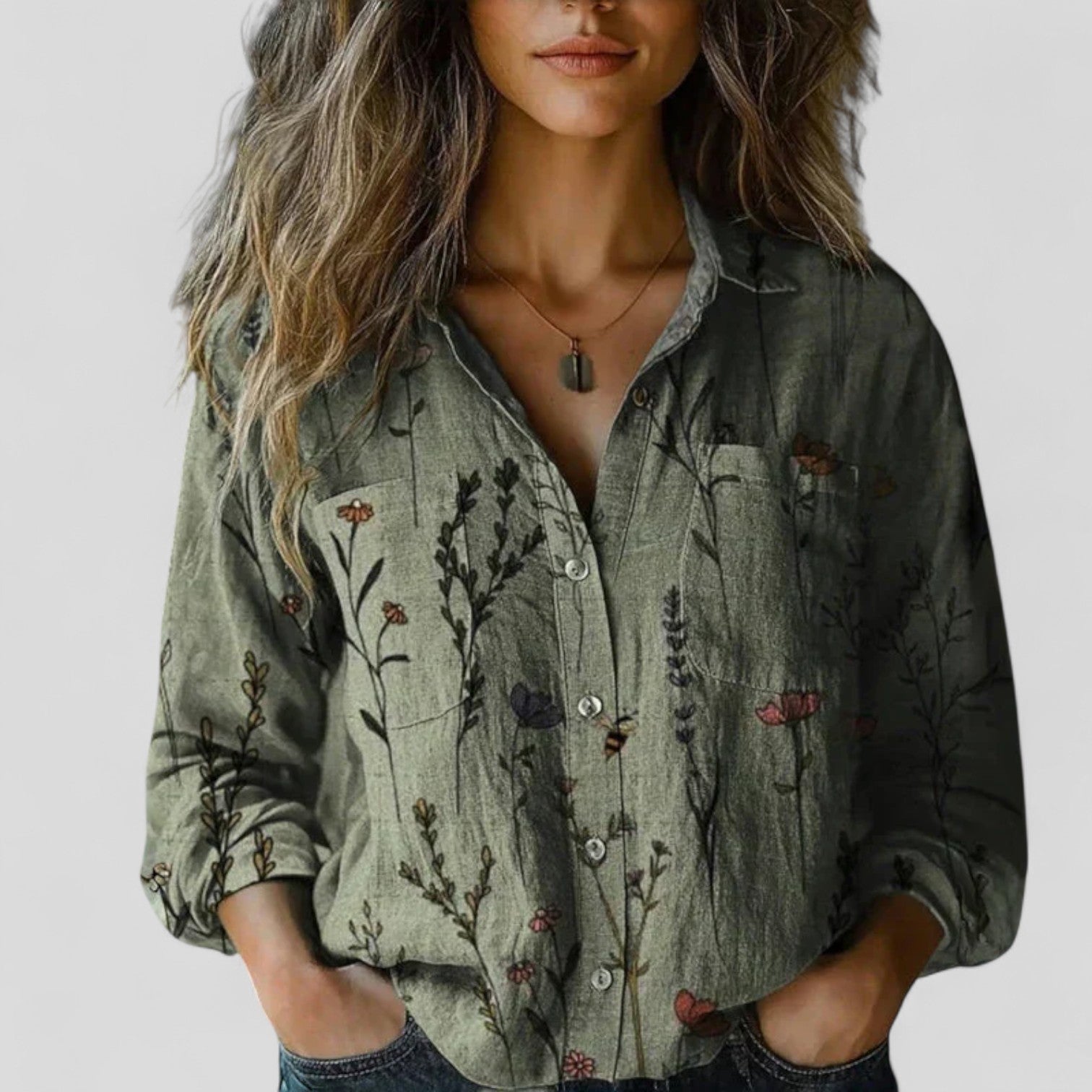 Florence Heathcote | Patchwork Floral Blouse