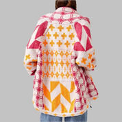 Imogen Sharland | Patchwork Knit Cardigan With Hood