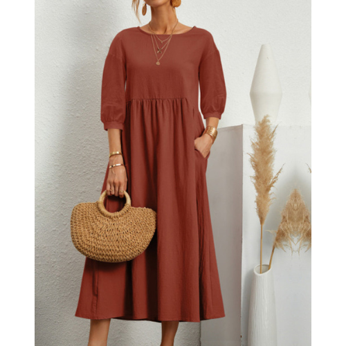 Grace Fairchild | Puff Sleeve Midi Dress