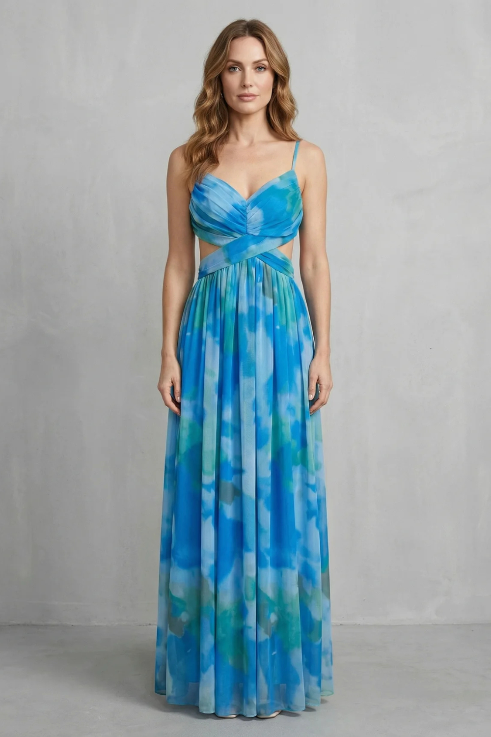 Emmeline Voss | Watercolour Romance Tulle Maxi Dress