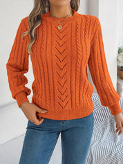 Eleanor Davies | Cable-Knit Textured Sweater