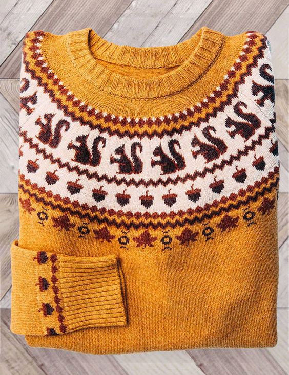 Sylvia Ashdown | Apple Fair Isle Knit Sweater