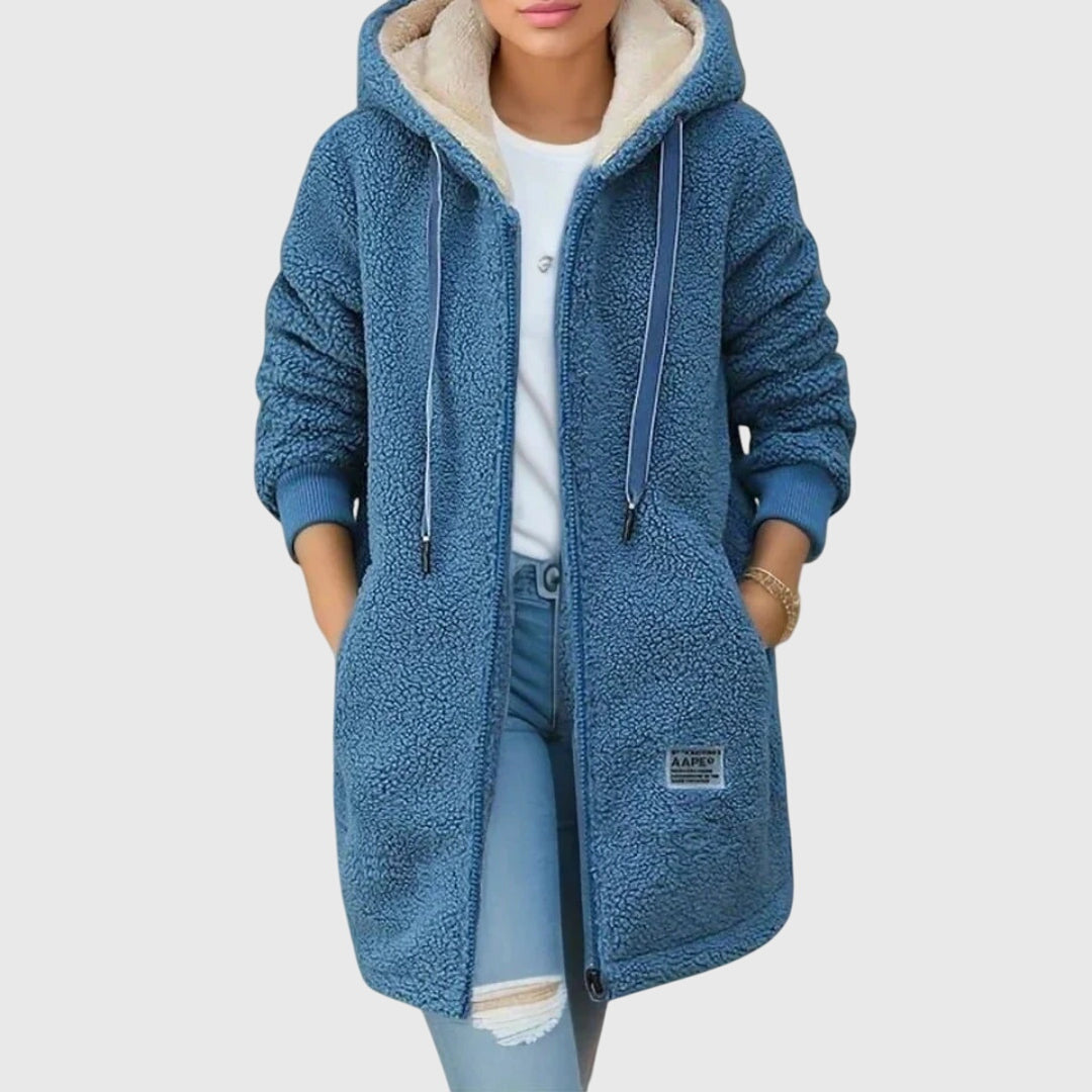 Cressida Oakley | Sherpa Fleece Hooded Longline Jacket