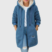 Cressida Oakley | Sherpa Fleece Hooded Longline Jacket