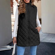 Clara Sinclair | Quilted Longline Zip Gilet