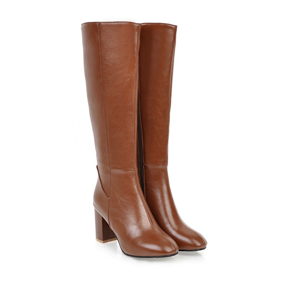 Edith Vert | Bottes montantes à talon bloc